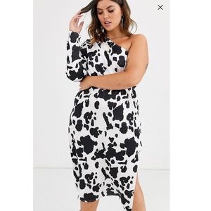 Unique21 Hero abstract cow print dress
